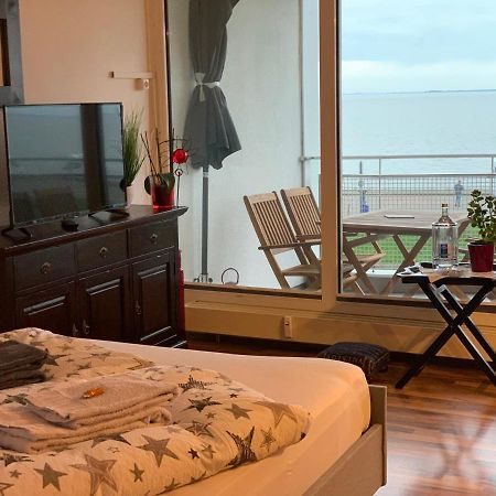 Studio Mit Meerblick Und Grosser Loggia - Direktzugang Zur Nordsee 빌헬름스하펜 외부 사진