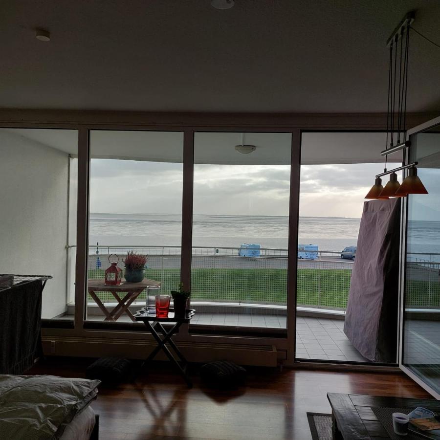 Studio Mit Meerblick Und Grosser Loggia - Direktzugang Zur Nordsee 빌헬름스하펜 외부 사진